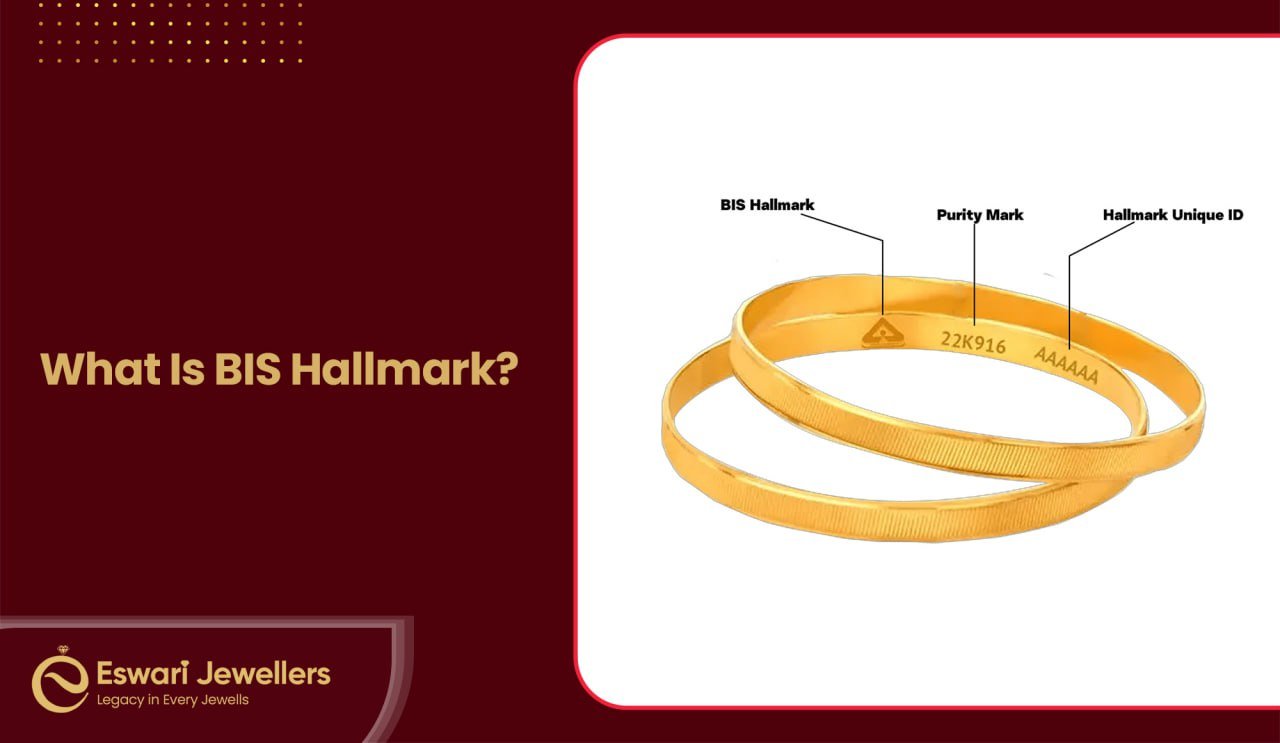 BIS Hallmark Logo and 916 Purity Mark on Gold Jewellery
